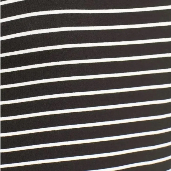 Revolve LNA Leigh Maxi Dress stripes Long Sleeveless Curved hem Scoop neck XS - Picture 13 of 15